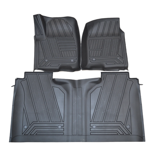 Chevrolet Silverado All Weather Floor Mats (With Under-Seat Storage)