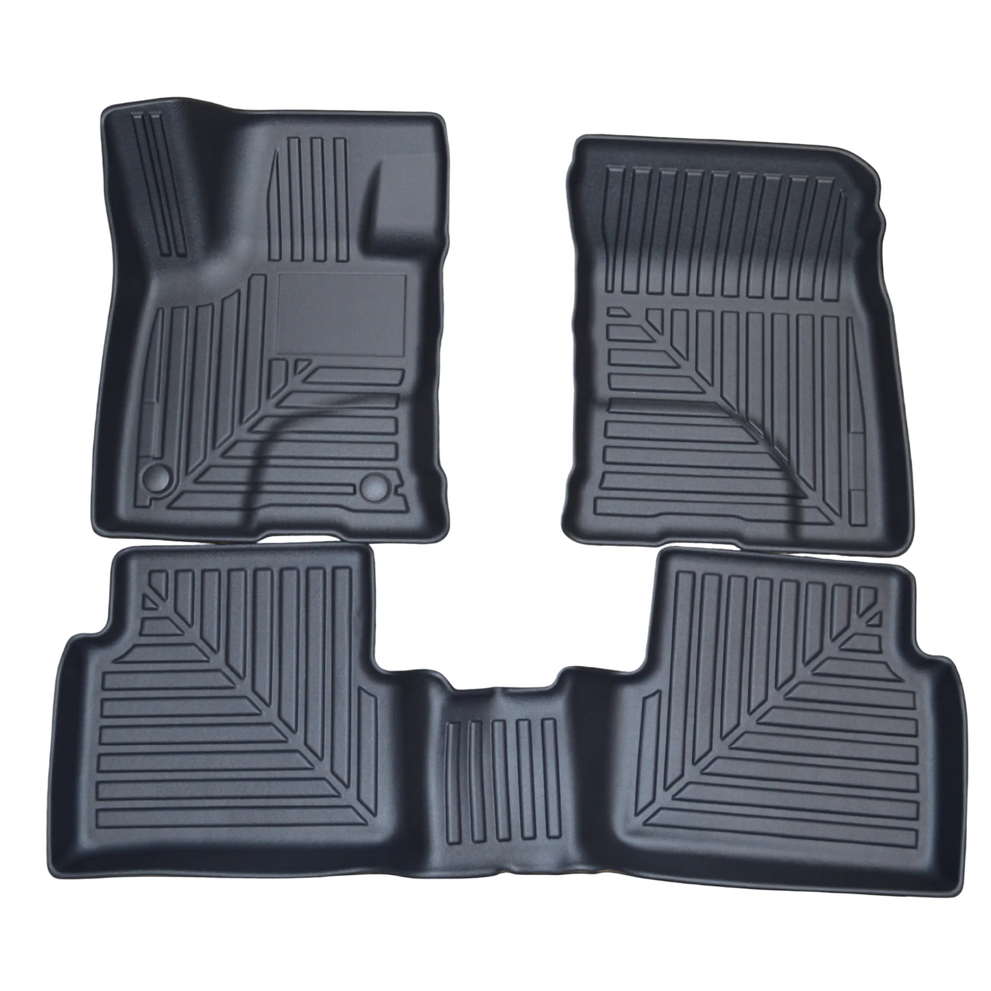 Ford Bronco Sport all-weather TPE floor mats front and rear set by TUFFR
