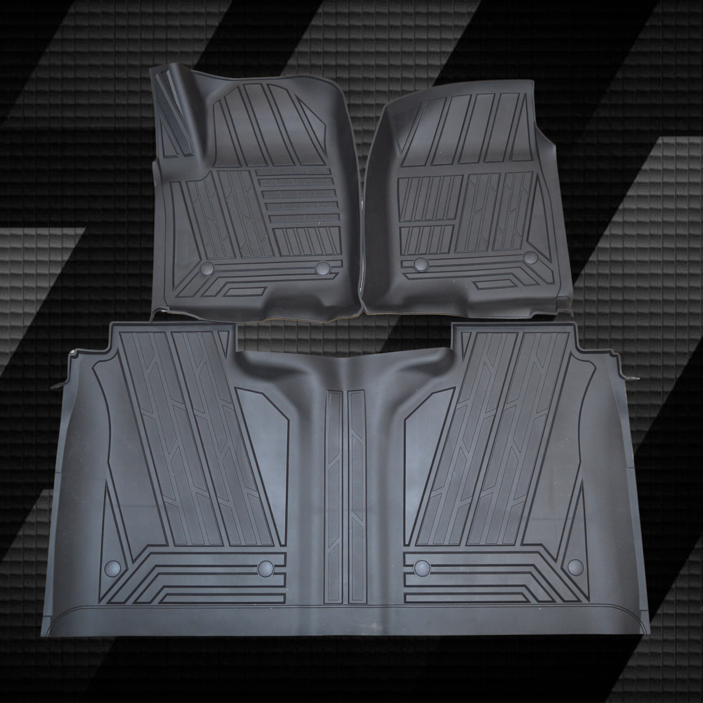 Chevrolet Silverado All Weather Floor Mats (With Under-Seat Storage)