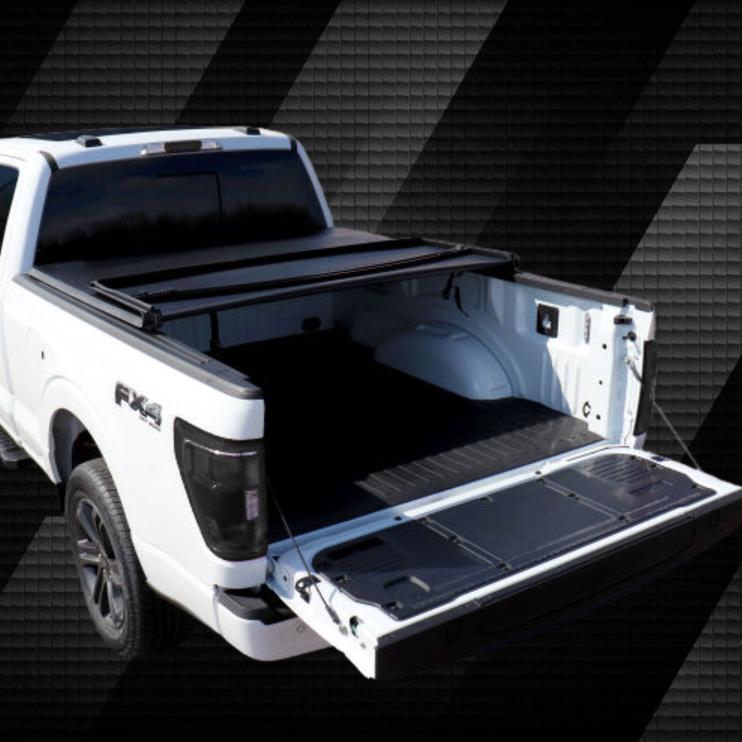 Ford F-150 hard tri-fold tonneau cover by TUFFR Canada