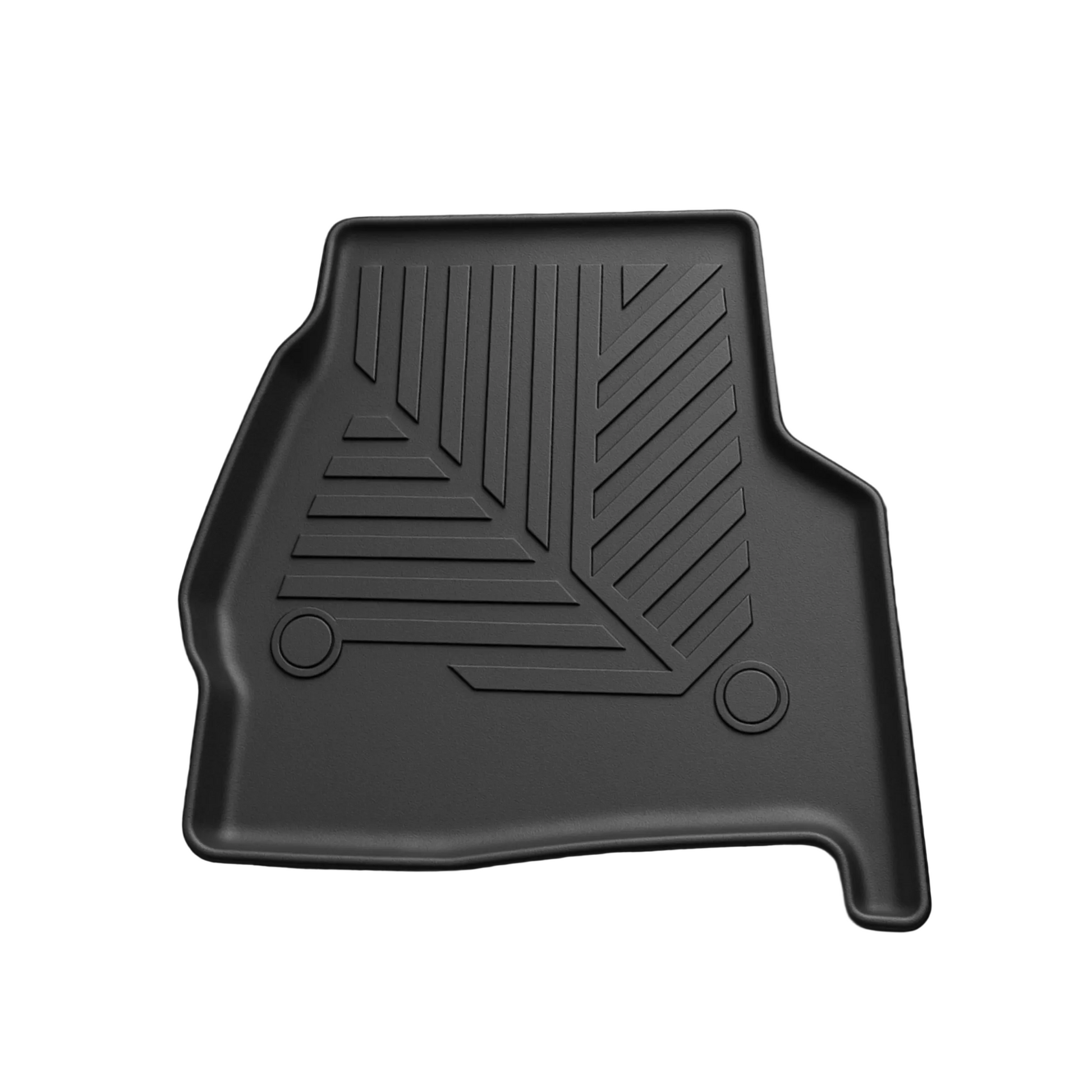 GMC Sierra all-weather TPE floor mats with under-seat storage by TUFFR