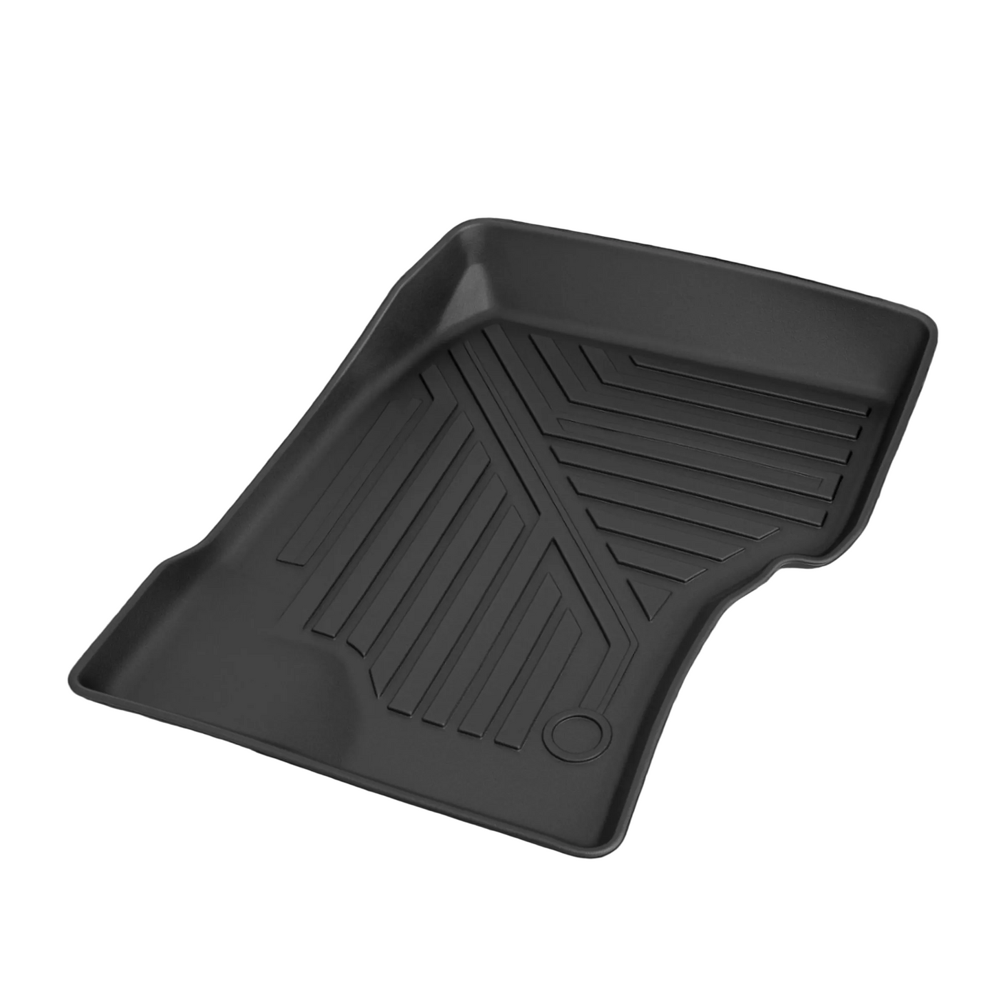 GMC Sierra all-weather TPE floor mats with under-seat storage by TUFFR