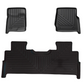 GMC Sierra all-weather TPE floor mats with under-seat storage by TUFFR
