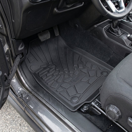 Jeep Wrangler all-weather TPE floor mats by TUFFR Canada
