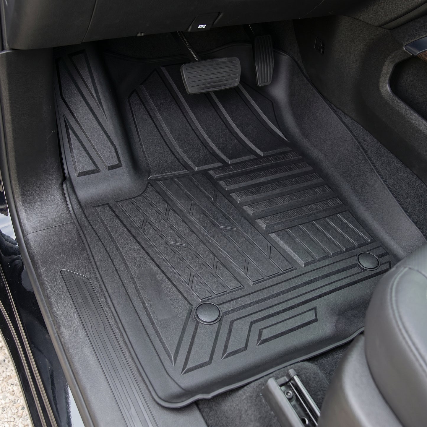 Chevrolet Silverado All Weather Floor Mats (With Under-Seat Storage)